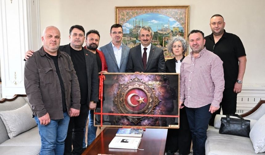 Edirne Gazeteciler Derneği’nden Vali Yunus Sezer’e ziyaret