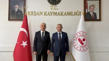 Vali Uğur Turan, Kaymakam Aziz Mercan’ı ziyaret etti