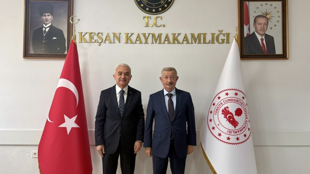 Vali Uğur Turan, Kaymakam Aziz Mercan’ı ziyaret etti