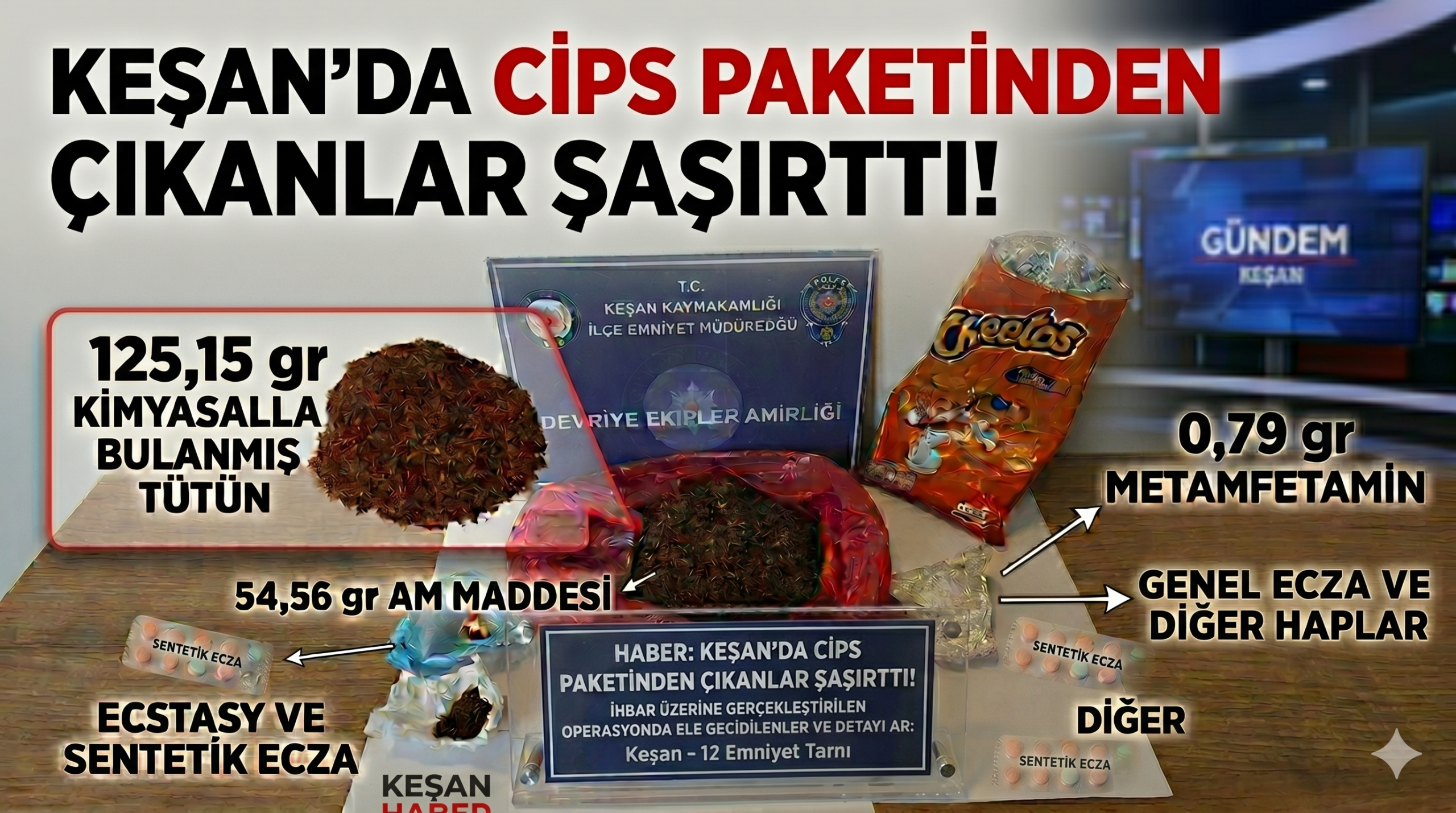 Keşan’da cips paketinden çıkanlar şaşırttı!