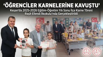Öğrenciler karnelerine kavuştular