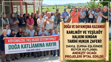 Karlıköy ve Yeşilköy halkından tarihi hukuk zaferi!