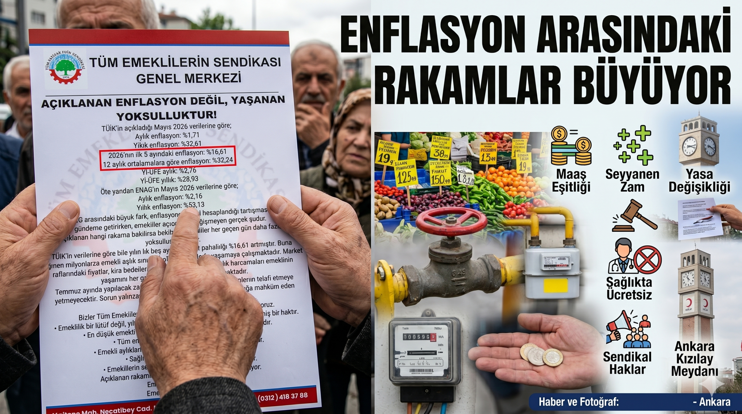 Enflasyon arasındaki rakamlar büyüyor