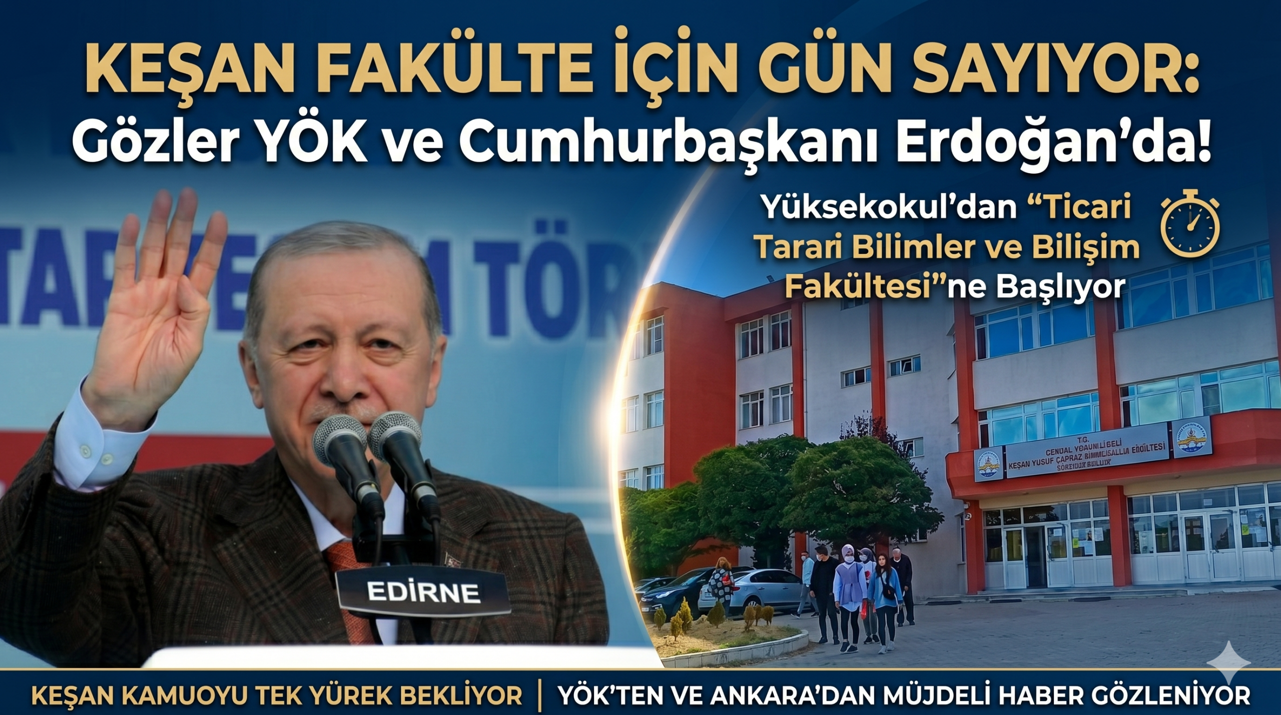 Fakülte için Gözler YÖK ve Cumhurbaşkanı Erdoğan’da!