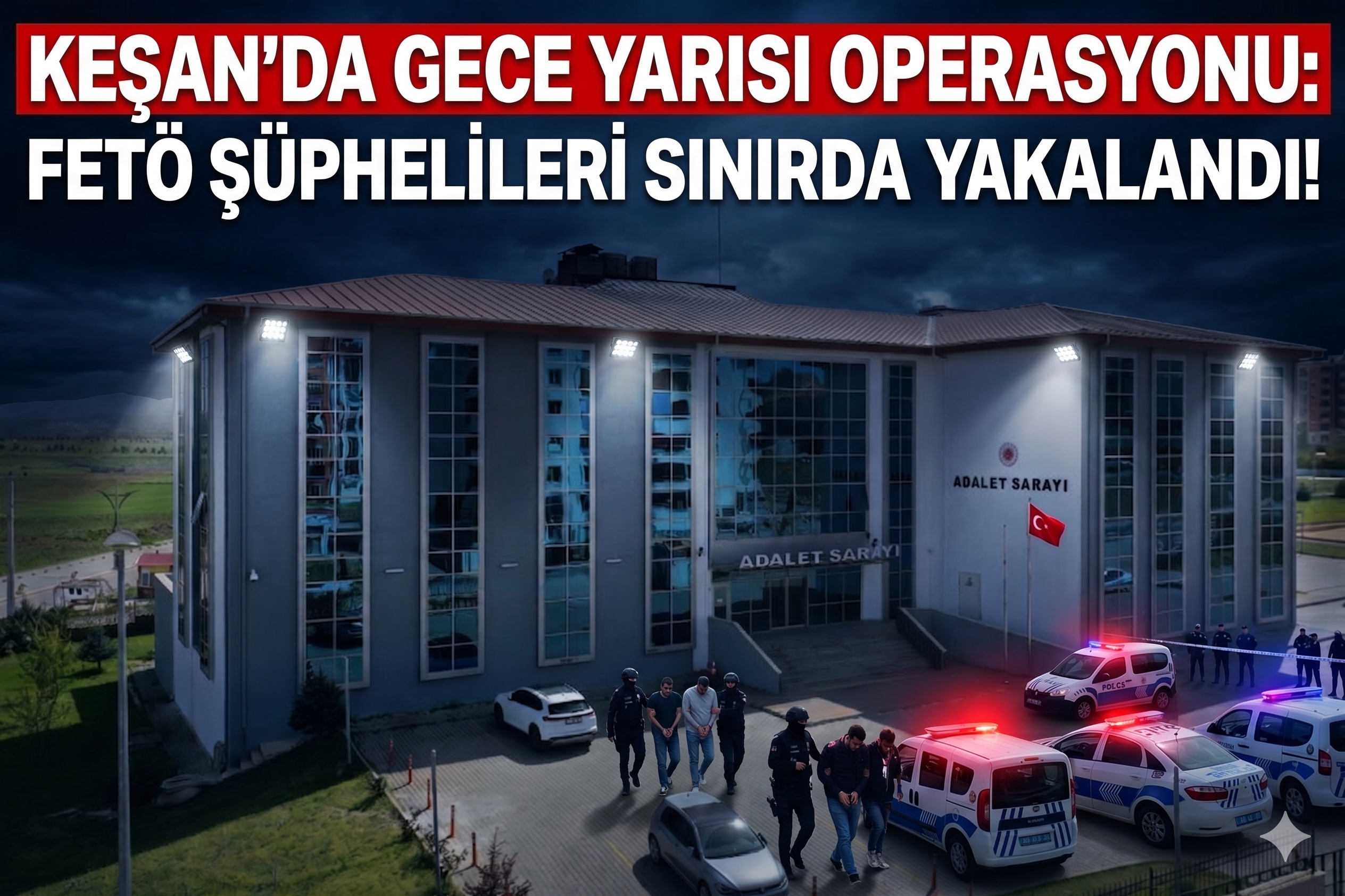 Keşan’da gece yarısı operasyonu