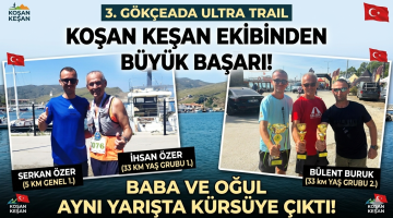 Koşan Keşan ekibinden Gökçeada da büyük başarı