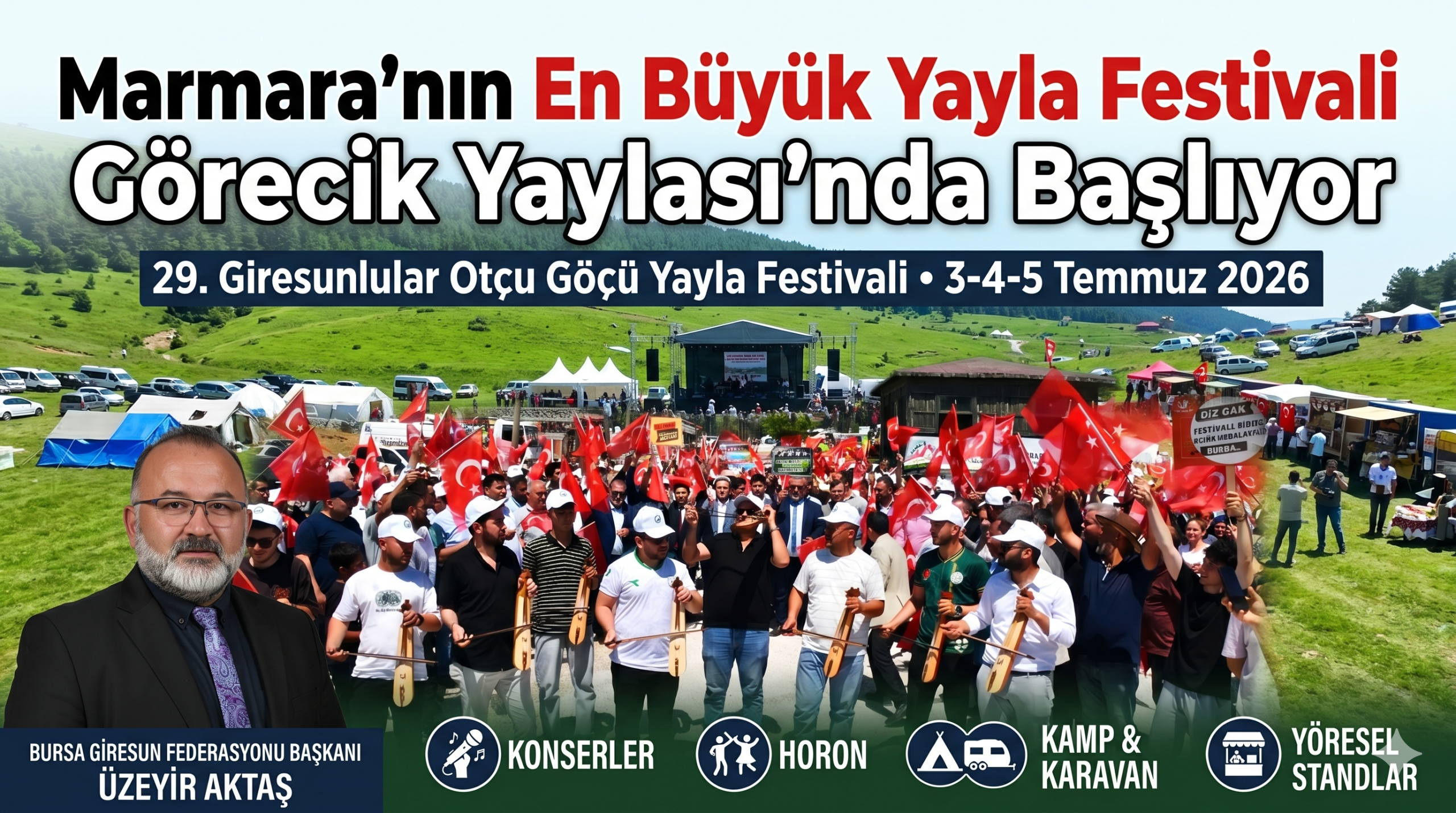 En Büyük Yayla Festivali Görecik Yaylası’nda başlıyor