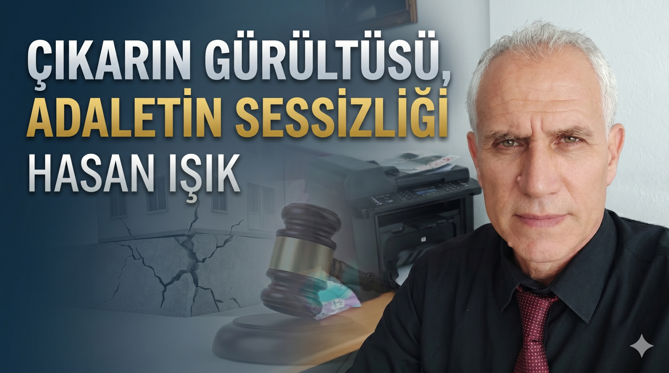 Hasan Işık: “Çıkarın gürültüsü, adaletin sessizliği”