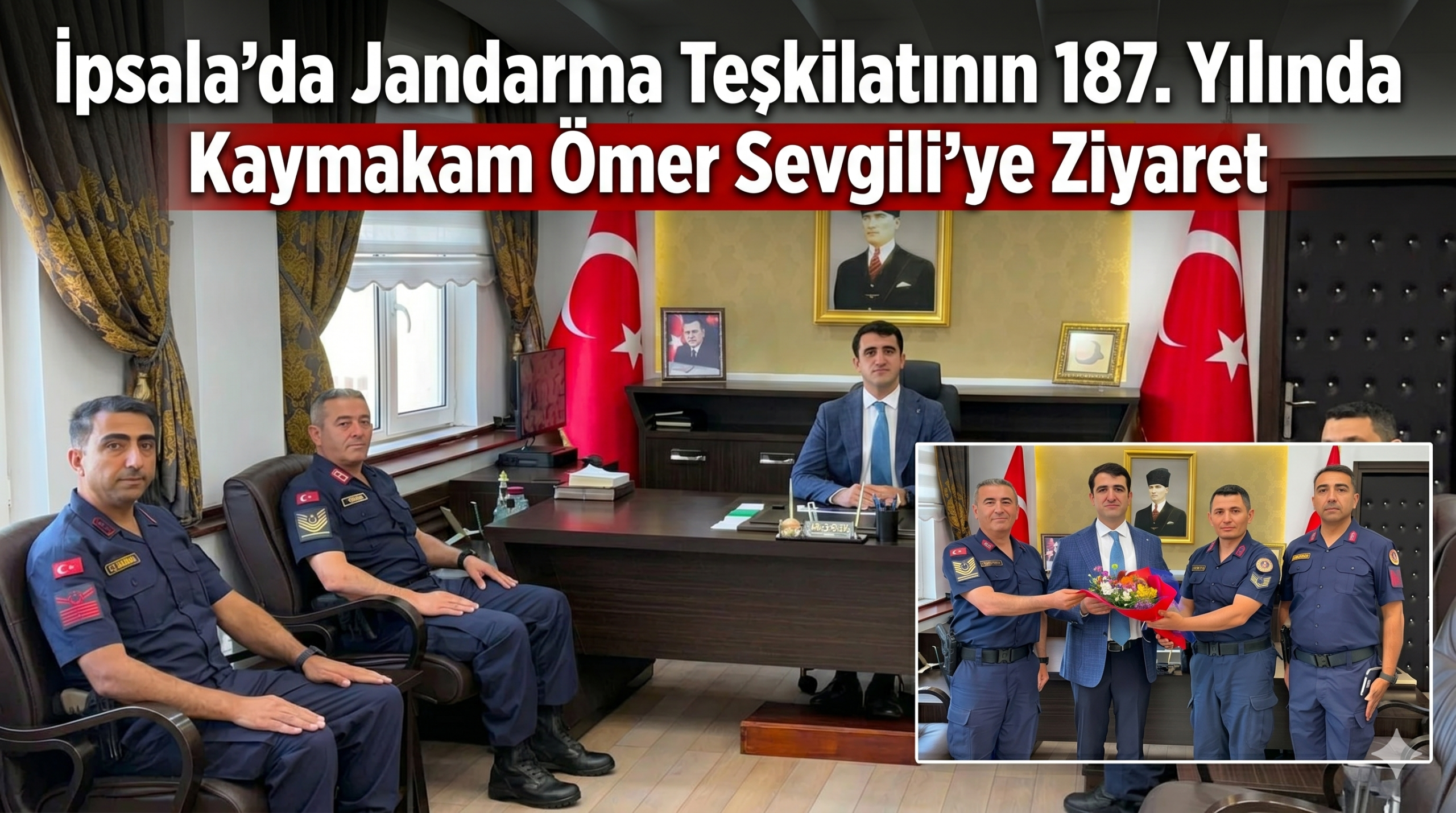 Jandarmadan Ömer Sevgili’ye ziyaret
