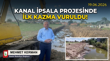 Kanal İpsala Projesinde ilk kazma vuruldu