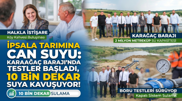 İpsala tarımına can suyu