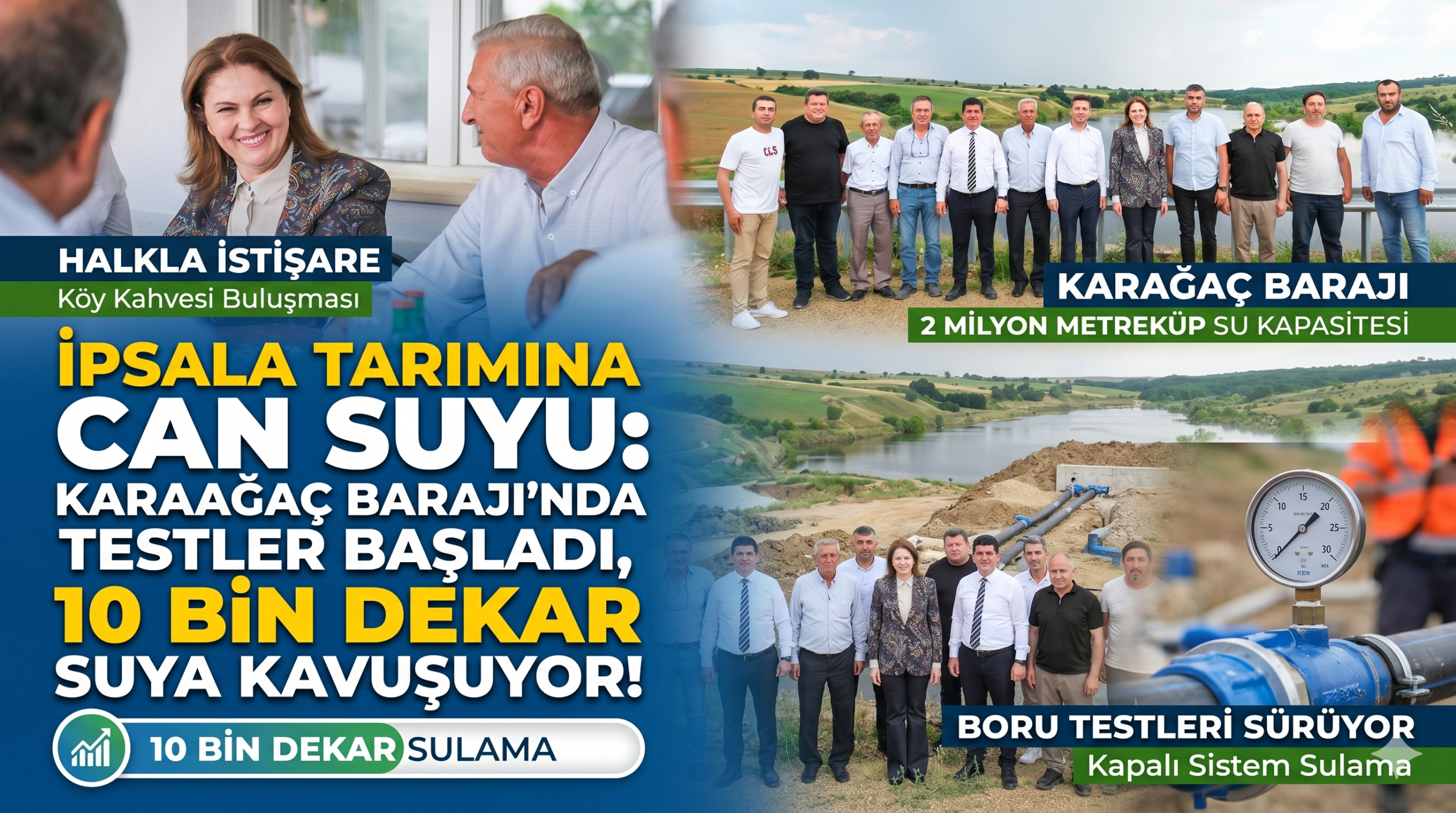 İpsala tarımına can suyu
