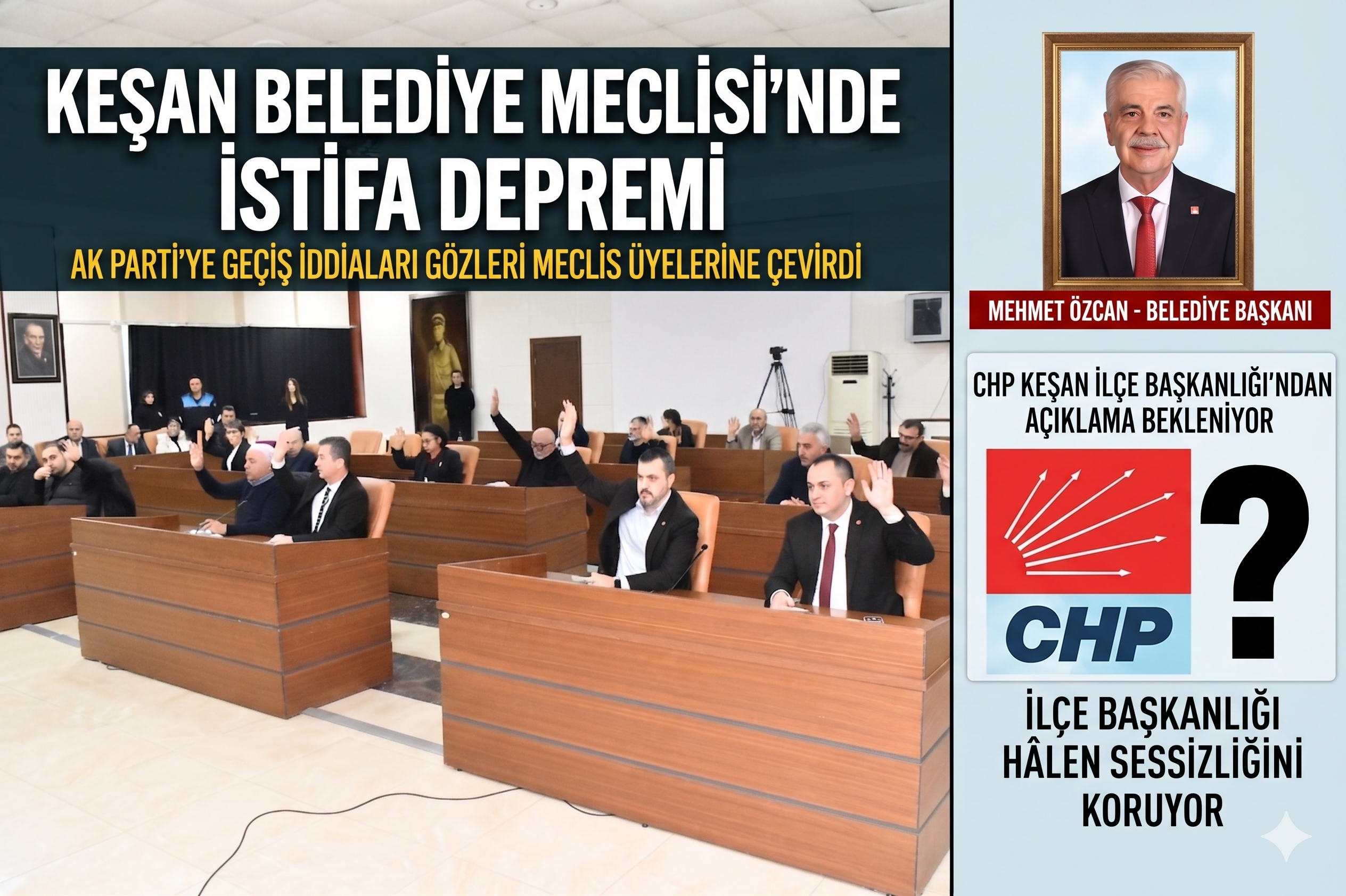 Gözler Keşan Belediyesi’nin CHP Meclis üyelerinde