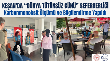 Keşan’da “Dünya Tütünsüz Günü”