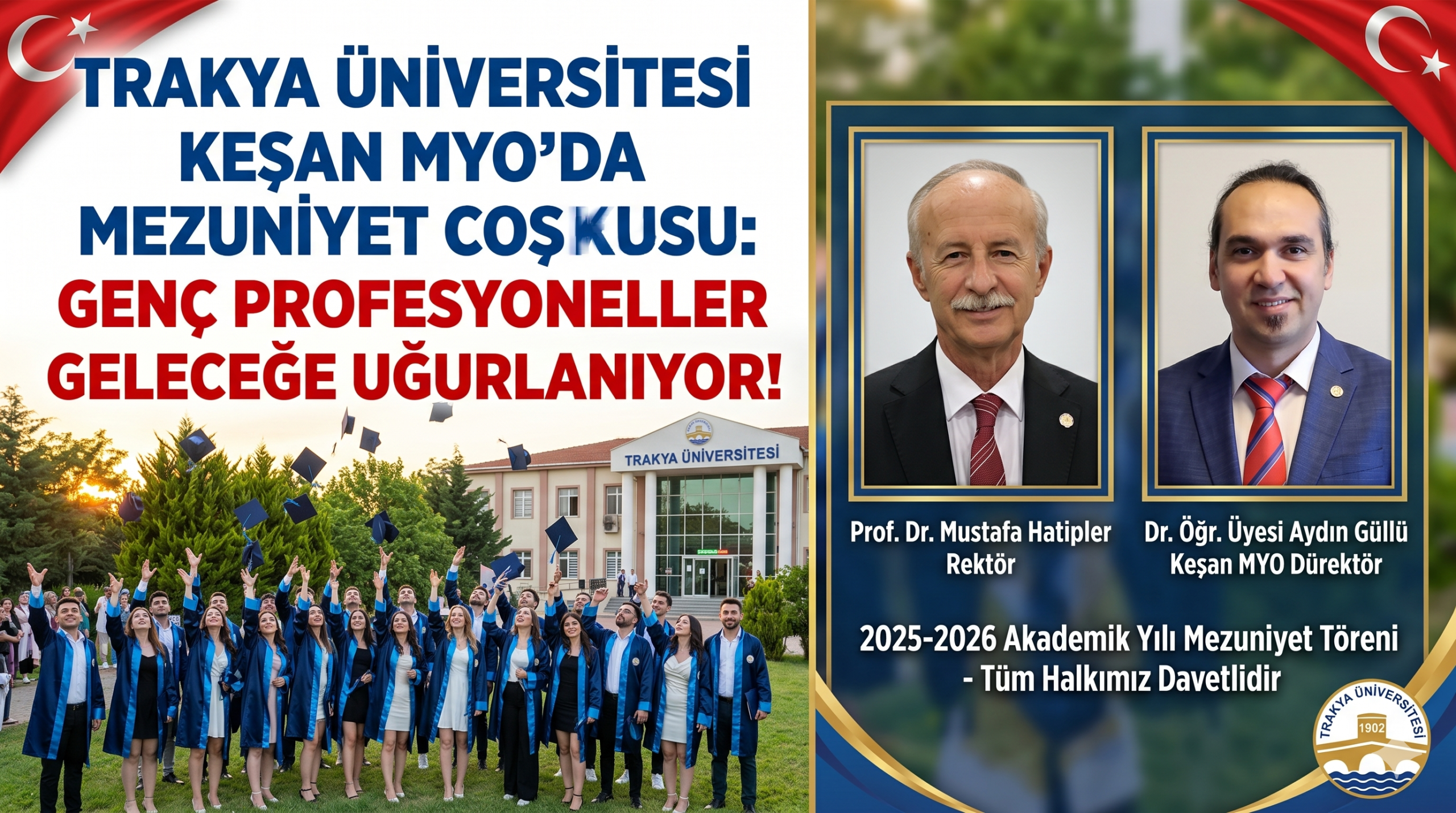 Trakya Üniversitesi Keşan MYO’da mezuniyet coşkusu