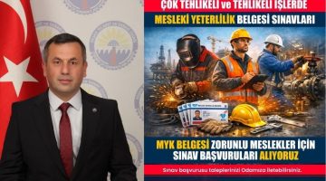 Mesleki Yeterlilik Belgelendirme sınavları düzenlenecek