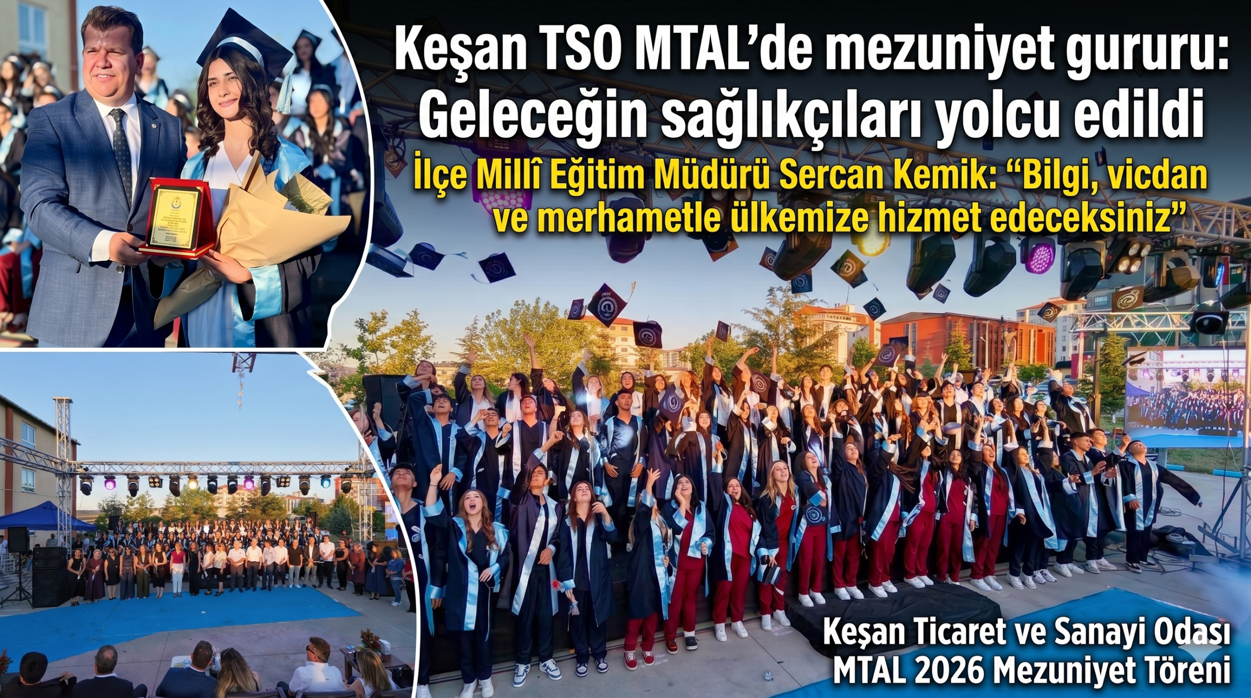 Keşan TSO MTAL’de mezuniyet gururu