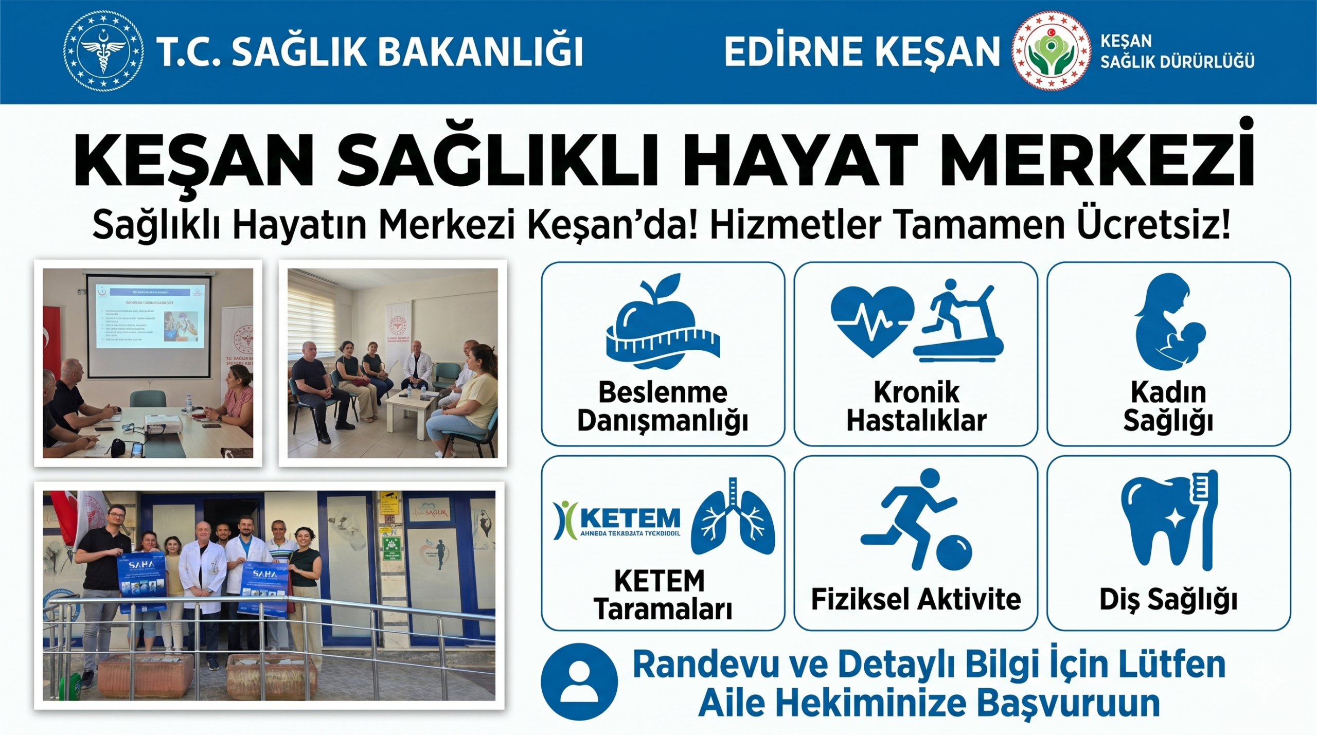 Keşan’da “Sağlıklı Hayat Merkezi” tanıtıldı
