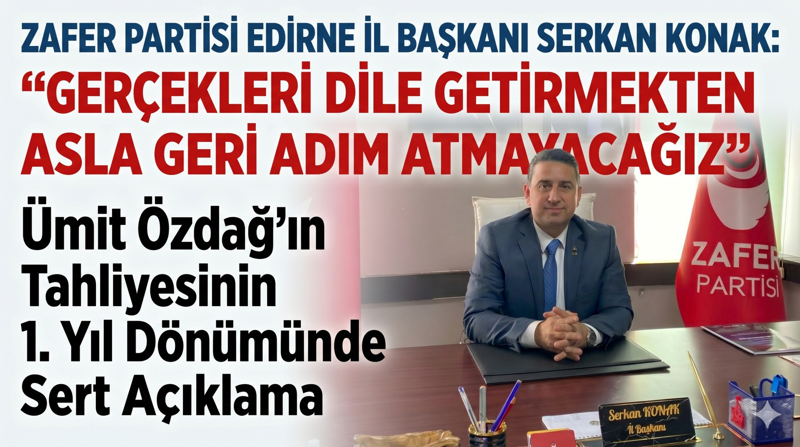 Konak, “Gerçekleri dile getirmekten asla geri adım atmayacağız”