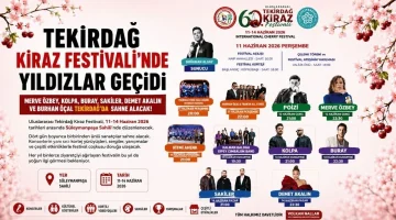 Kiraz Festivali Coşkusu Tekirdağ’da Devam Ediyor