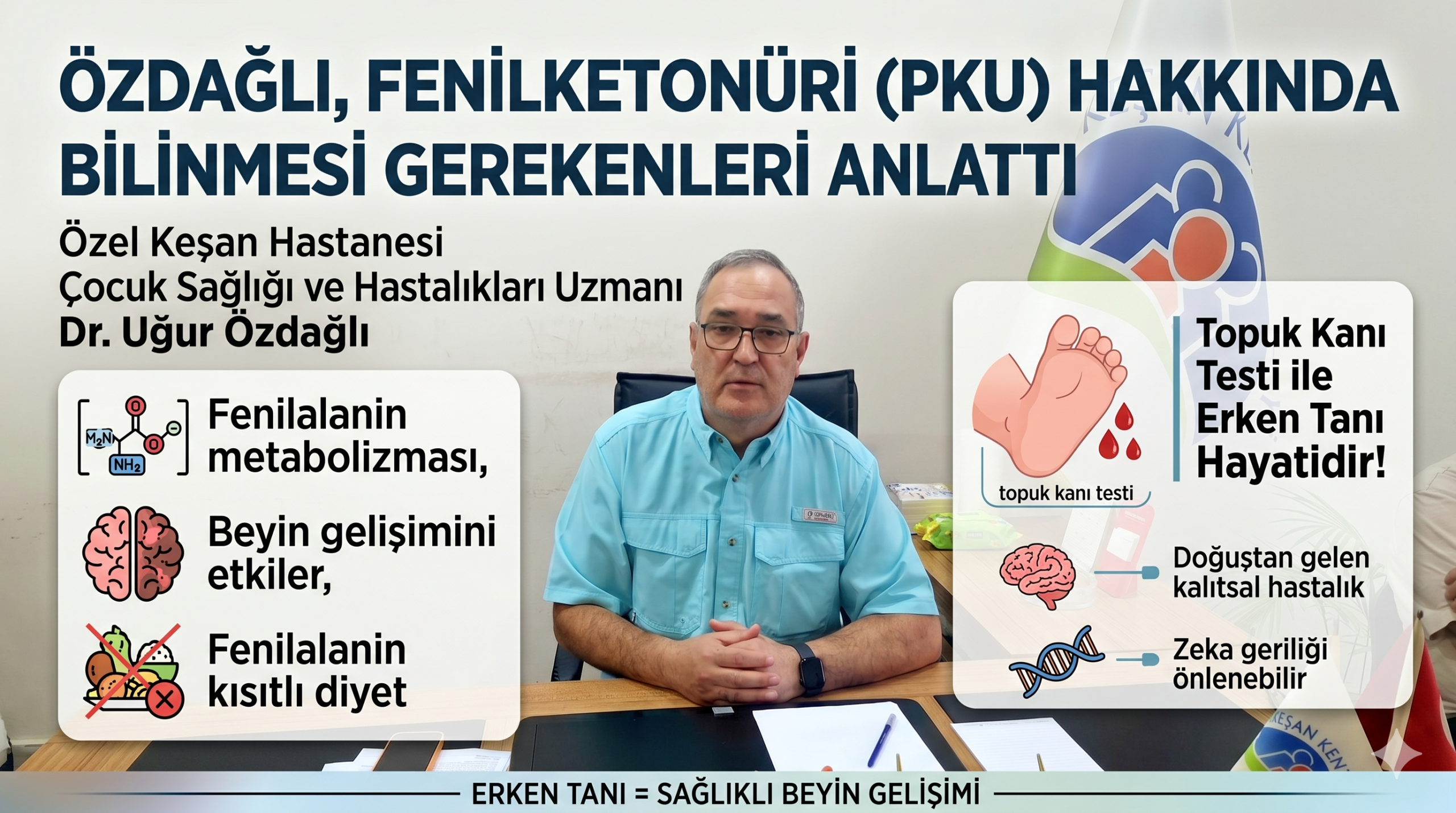 Özdağlı, Fenilketonüri (pku) hakkında bilinmesi gerekenleri anlattı