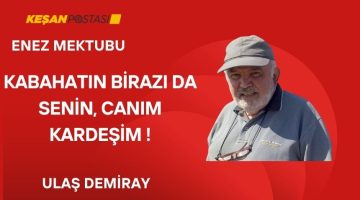 KABAHATIN BİRAZI DA SENİN, CANIM KARDEŞİM !