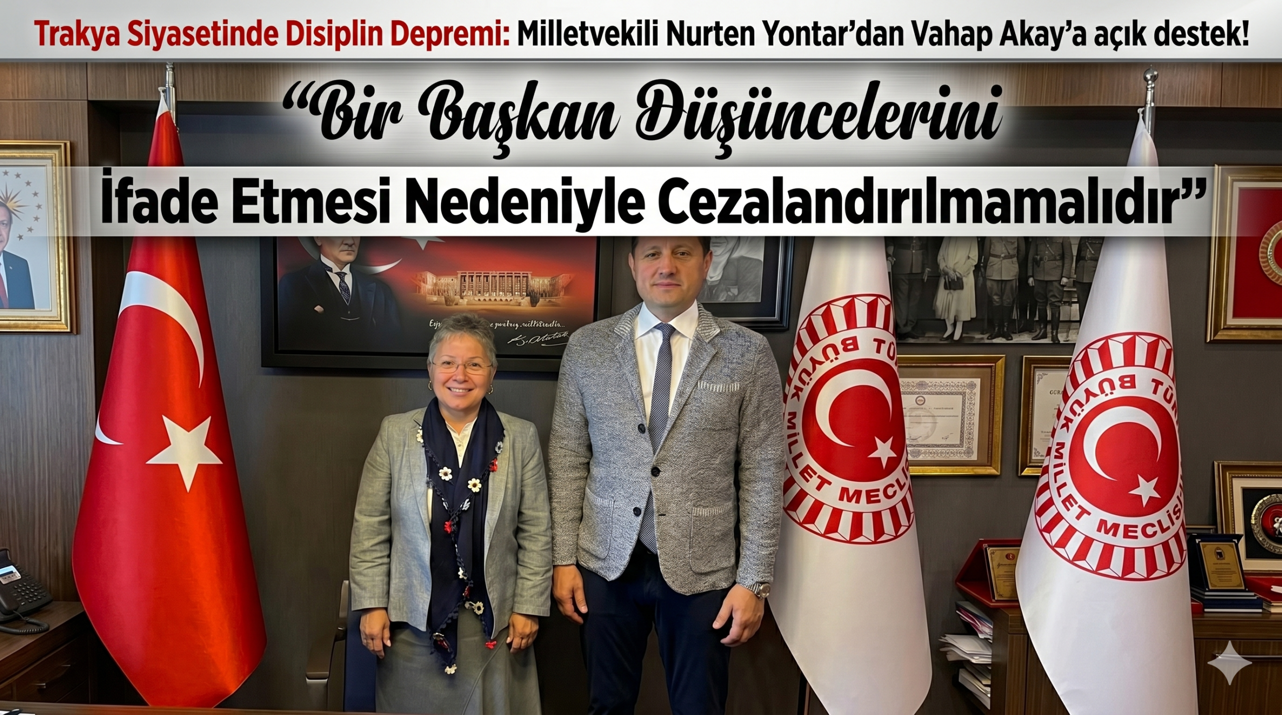 Milletvekili Nurten Yontar’dan Vahap Akay’a açık destek!
