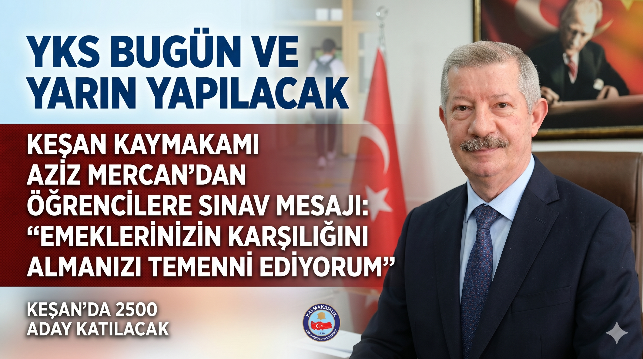 YKS bugün ve yarın yapılacak