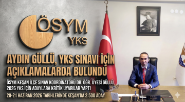 Aydın Güllü, YKS sınavı için açıklamalarda bulundu