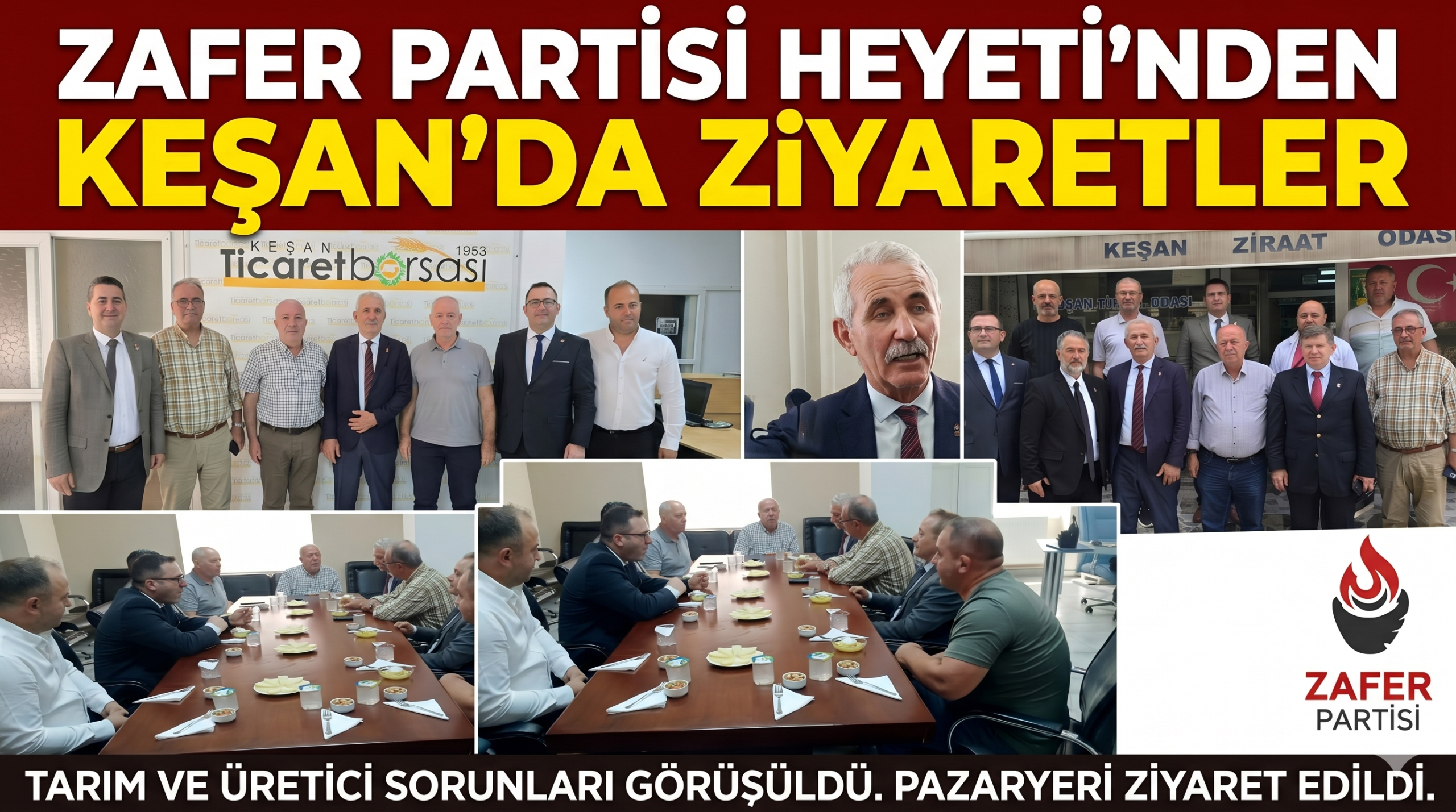 Zafer Partisi Heyeti’nden Keşan’da ziyaretler