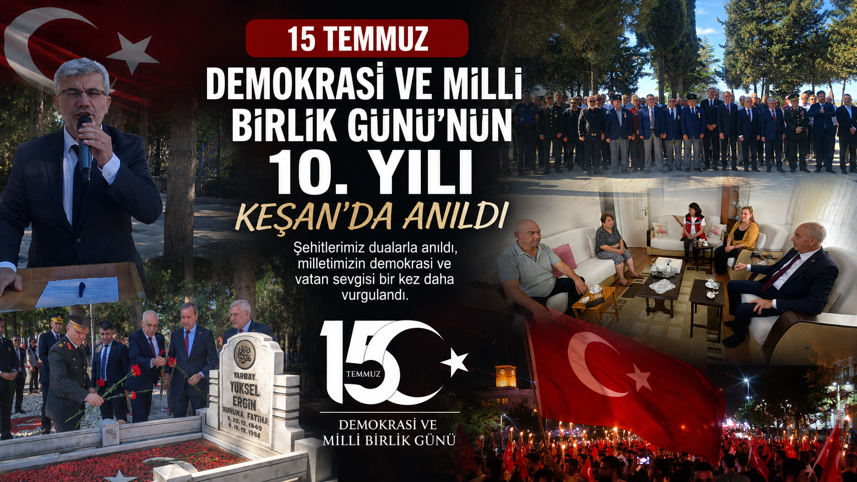 15 Temmuz Keşan’da dün anıldı