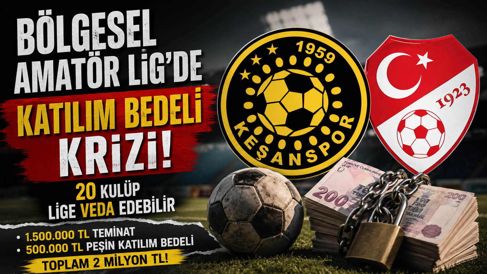 Bölgesel Amatör Lig’de (BAL) “katılım bedeli” krizi