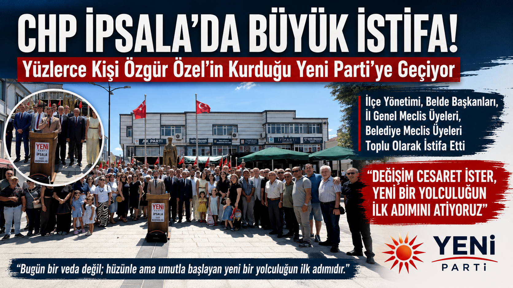 İsmail Göksu ve CHP ‘den yüzlerce kişi istifa etti