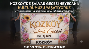Kozköy’de Şalvar Gecesi 4 Temmuz’da