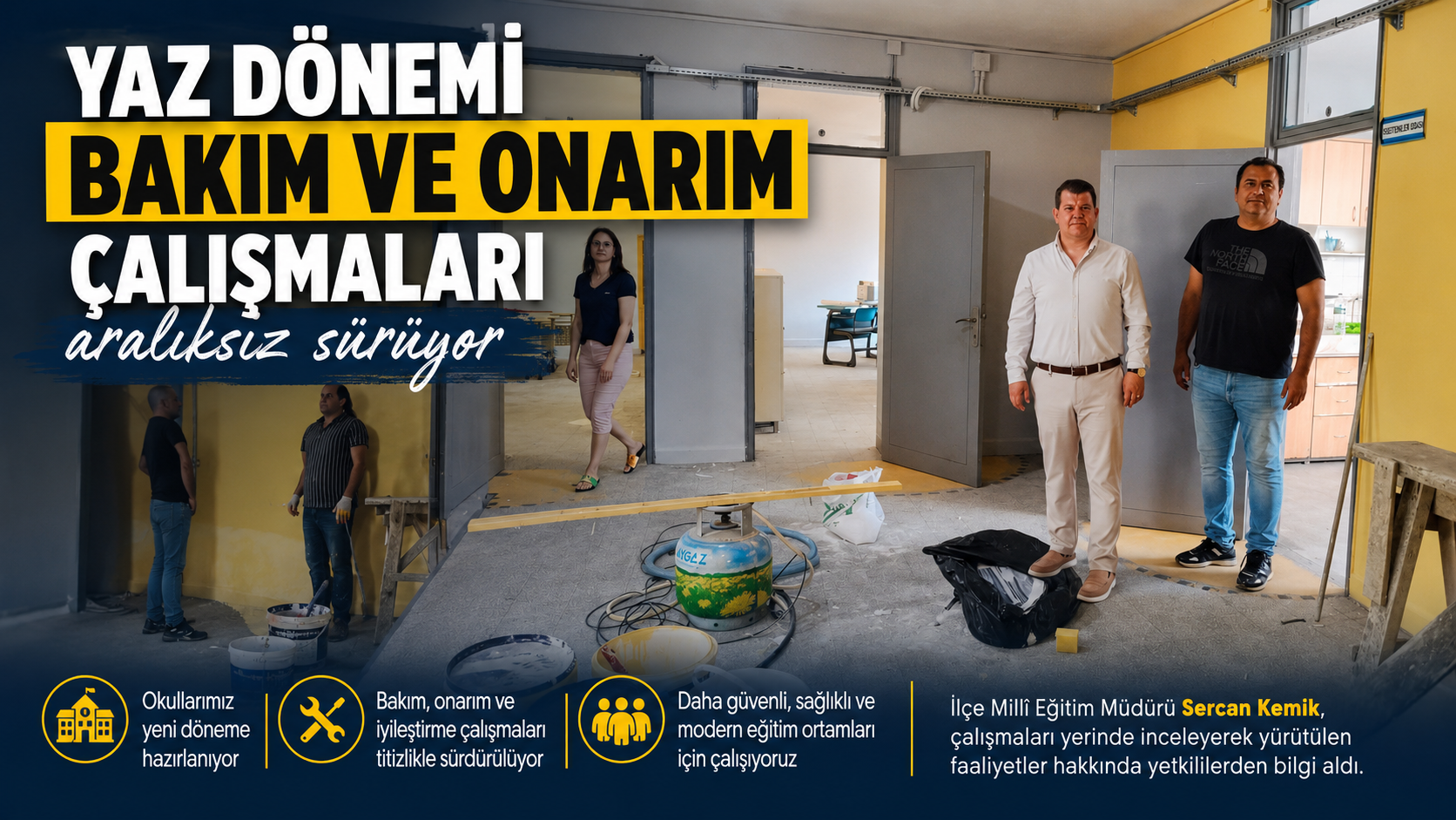 Yaz dönemi bakım ve onarım çalışmaları aralıksız sürüyor