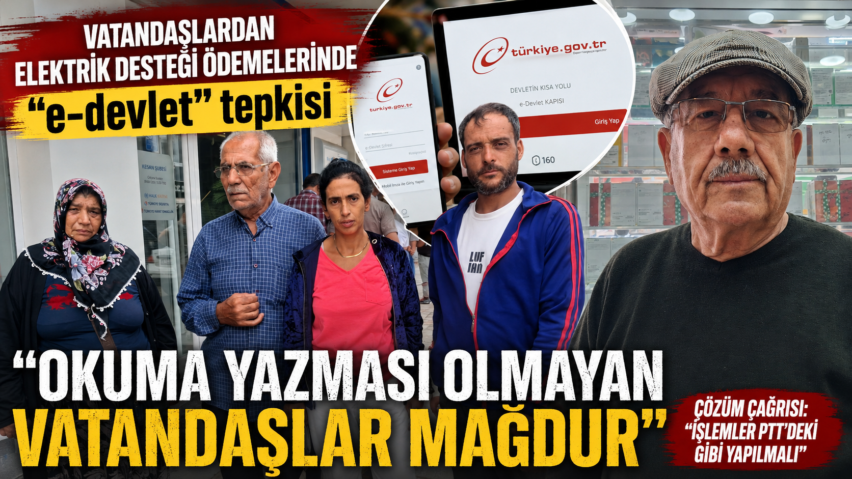 Vatandaşlardan destek ödemelerinde “e-devlet” tepkisi