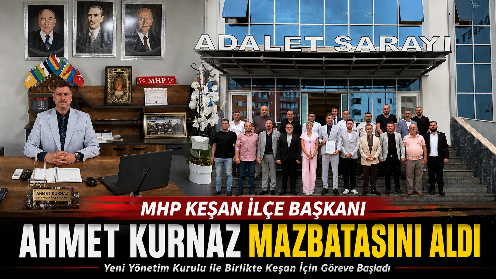 MHP Keşan İlçe Teşkilatı mazbatasını aldı