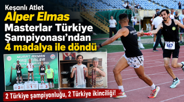 Alper Elmas İzmir’den 4 madalya ile döndü