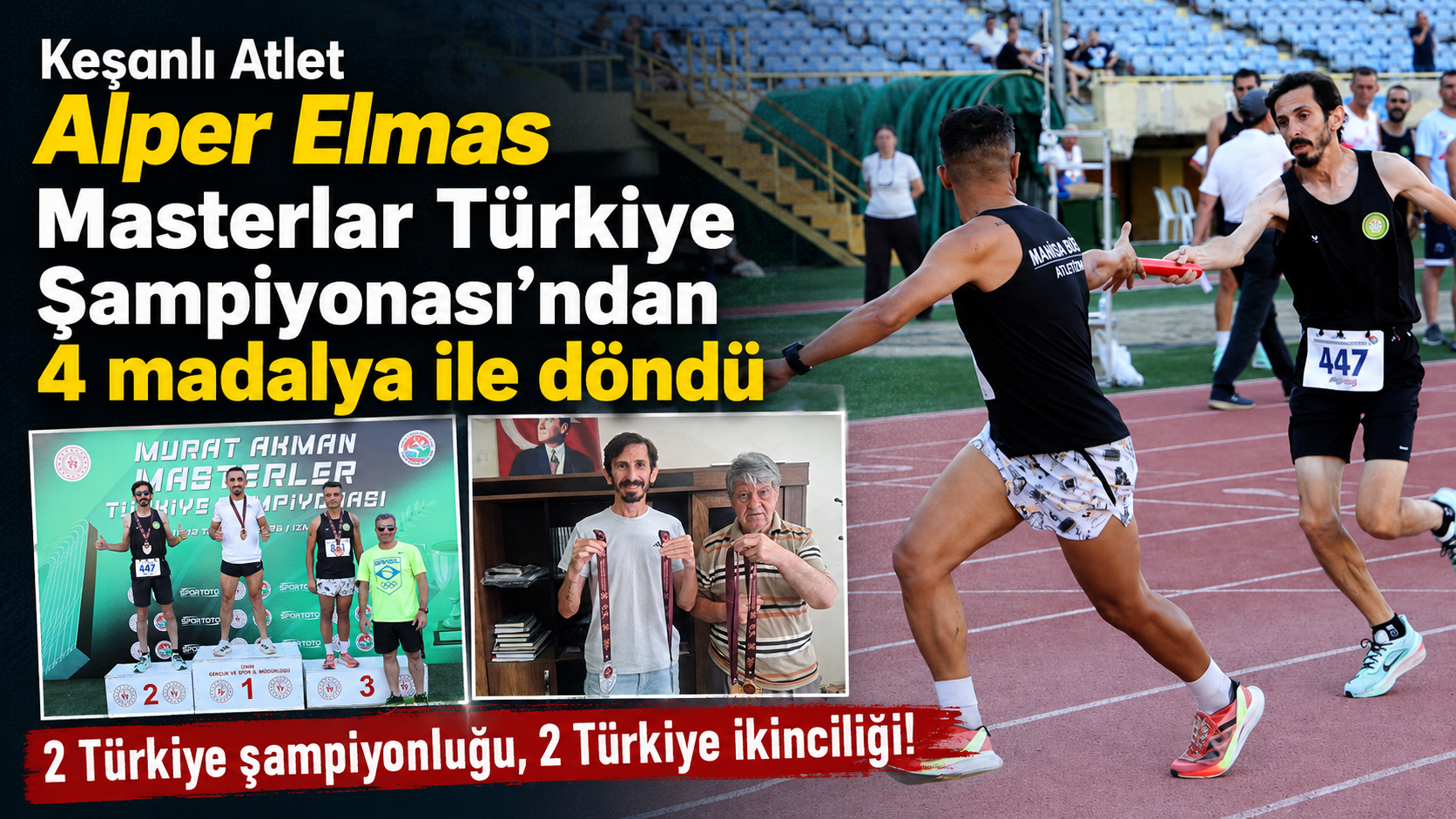 Alper Elmas İzmir’den 4 madalya ile döndü