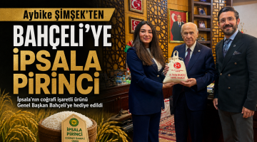 Aybike Şimşek’ten Bahçeli’ye İpsala pirinci