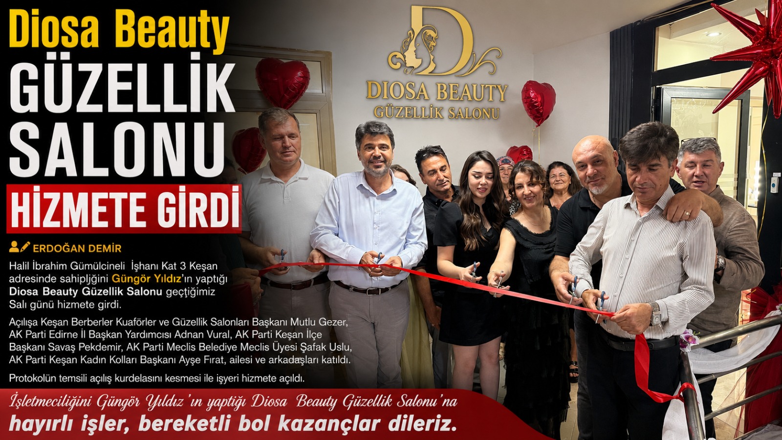 Diosa  Beauty Güzellik Salonu hizmete girdi