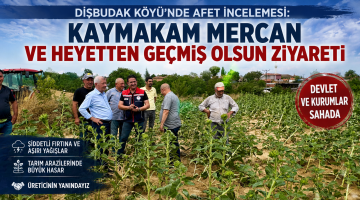 Kaymakam Mercan ve heyetten geçmiş olsun ziyareti