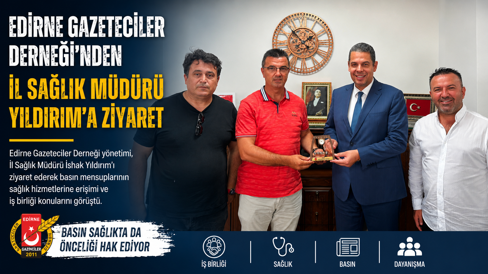 EGD’den İl Sağlık Müdürü’ne ziyaret