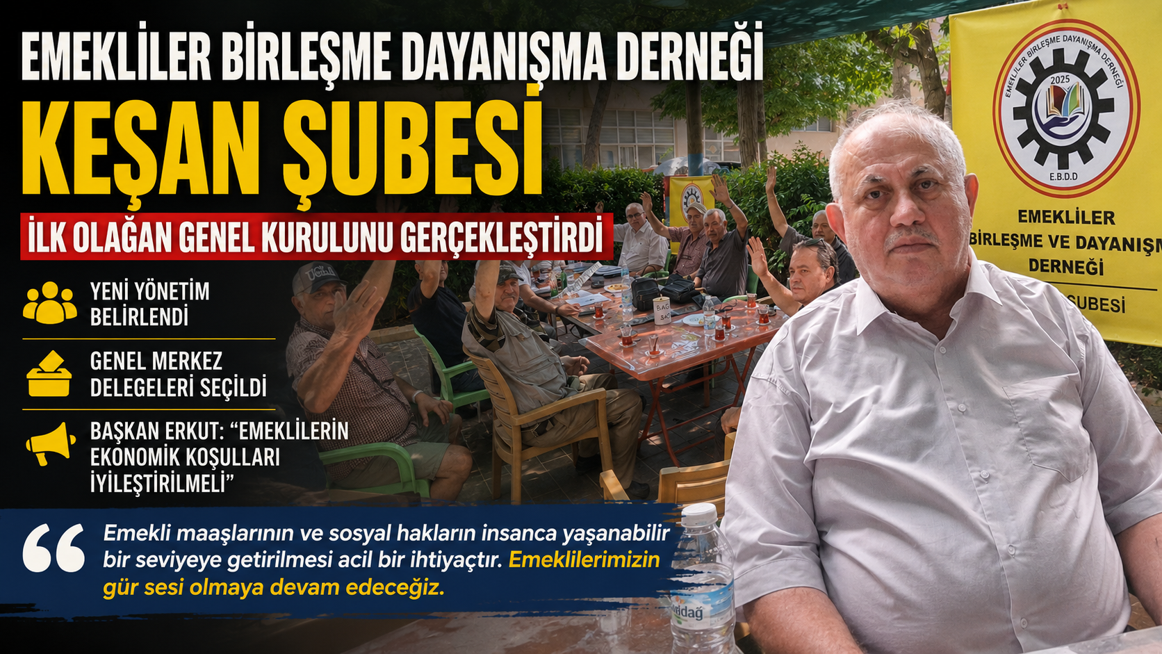 Bayram Erkut güven tazeledi