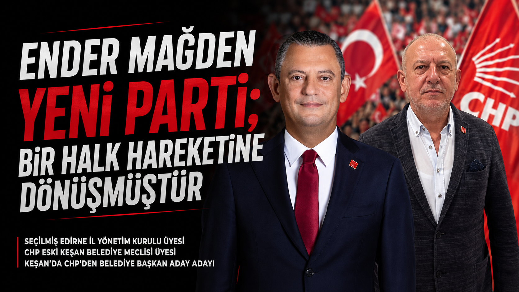 Ender Mağden Yeni Parti; bir halk hareketine dönüşmüştür