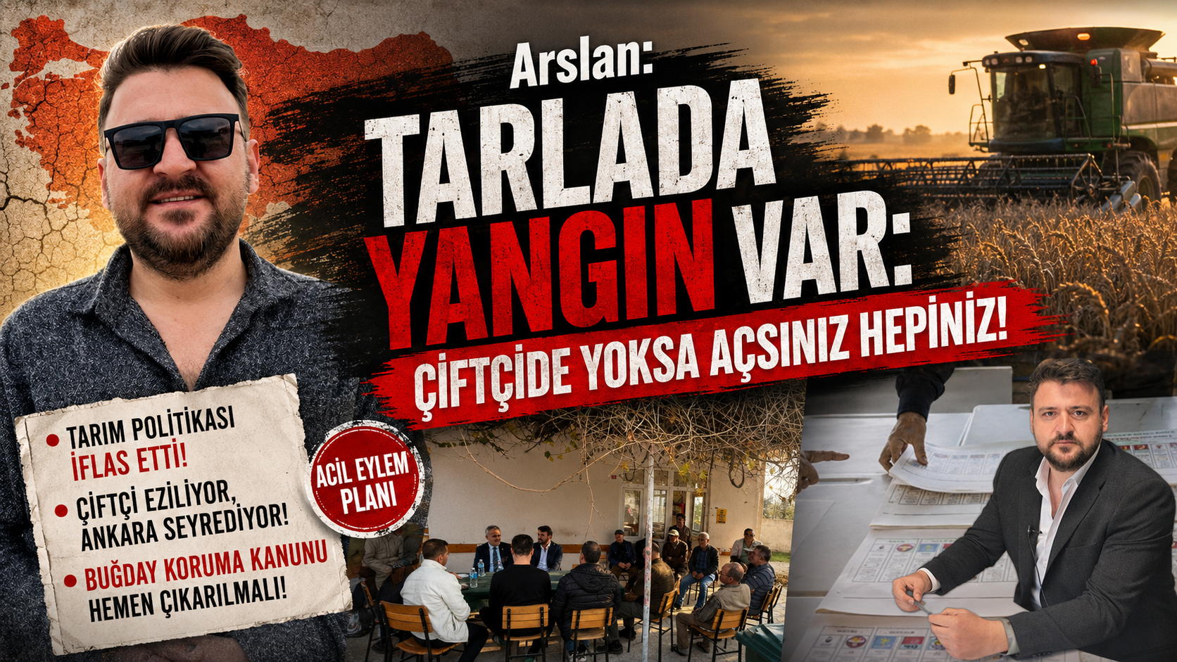 Ergin Arslan: “Çiftçide yoksa açsınız hepiniz!”