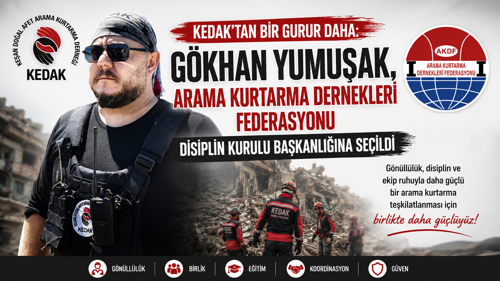 Yumuşak AKDF Disiplin Kurulu Başkanlığı’na seçildi