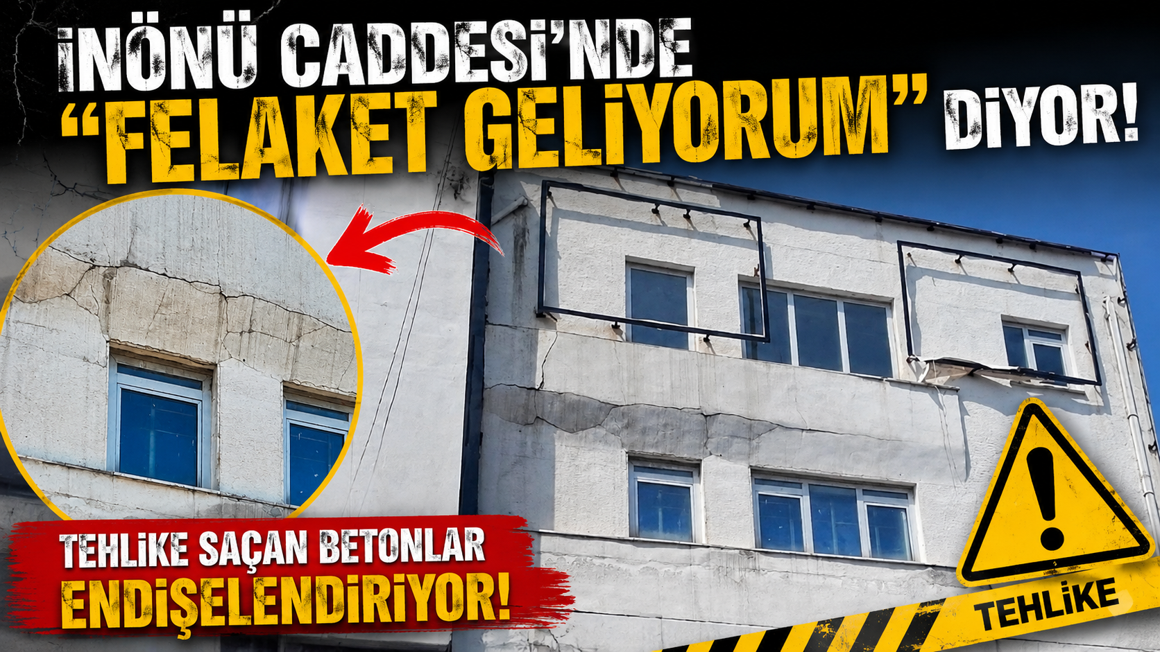 İnönü Caddesi’nde “felaket geliyorum” diyor