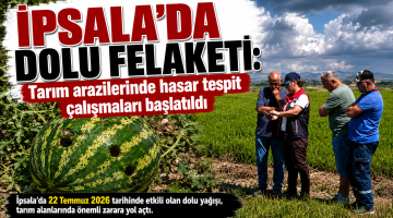 Tarım arazilerinde hasar tespit çalışmaları başlatıldı