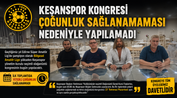 Keşanspor Olağanüstü Kongresi yapılamadı